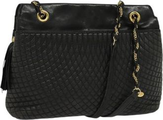 Bally Tweedehands leren schoudertassen - Dames - Vintage Schoudertas - Zwart - ONE Size - Leer - Vintage