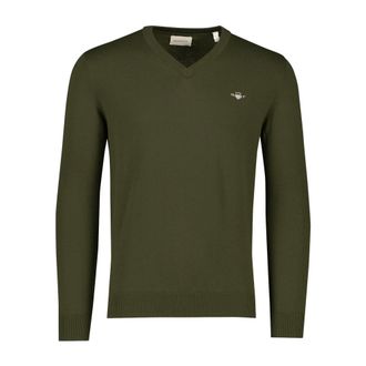 GANT Heren, Truien, Groen, Maat: M Katoen