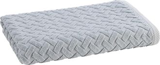 Christy Trellis Textured Cotton Rayon Fibre Blend Soft Bath Towels in Glacier at Nordstrom