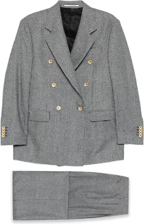 Tagliatore Plaid-pattern Double-breasted Suit