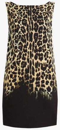 Roberto Cavalli Queen Of Sicily-Print Mini Dress, Brand Size 44 ( US Size 10 )