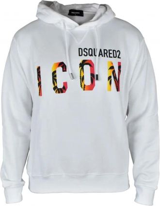Dsquared2 Hooded Sweatshirt - Heren - Hoodies - Wit - M - Katoen - Hoodies & sweatvesten