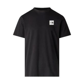 The North Face Outdoor Tops, male, Black, Size: XL Round Neck Short Sleeve Cotton-Polyester T-Shirt