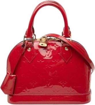 Louis Vuitton Pre-owned Alma BB - Dames - Vintage Mini Tas - Rood - ONE Size - Leer - Vintage