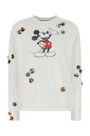 Coperni Witte Katoenen Coperni X Disney Mickey T-shirt