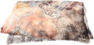 Chanel Sciarpa Coco Mark - Marrone