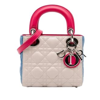 Dior Pre-owned Mini Lady - Dames - Vintage Handtas - Beige - ONE Size - Leer - Vintage