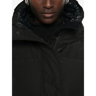 Canada Goose Padded Drawstring Hood Parka Coat - Black
