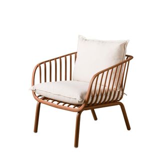 Kenay Home Sill&oacute;n de jard&iacute;n tejido - polipropileno terracota 80 x 78,5 cm