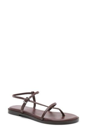 Free People Corsica Ankle Strap Sanal in Oak at Nordstrom, Size 9.5