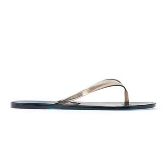 Black Suede Studio Crystal Sandal in Navy/black Pvc at Nordstrom, Size 39