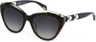 Police Klassieke Aviator Zonnebril - Dames - Zonnebrillen - Bruin - 55 MM - Accessoires