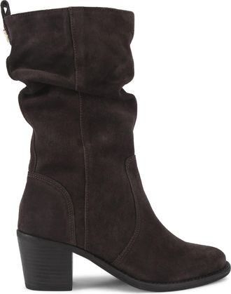 Carvela Womens Suede Secil Knee High Boots - Dark Grey - Size UK 5