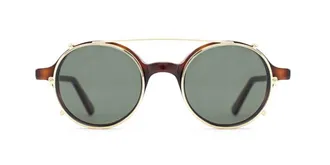 L.G.R Reunion Clip-On Only 2365 Mens Sunglasses Gold Size 46