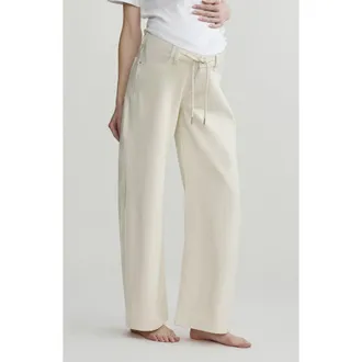 DL1961 Maternity Taylor Relaxed Barrel Jeans in Flax Aura at Nordstrom, Size 24