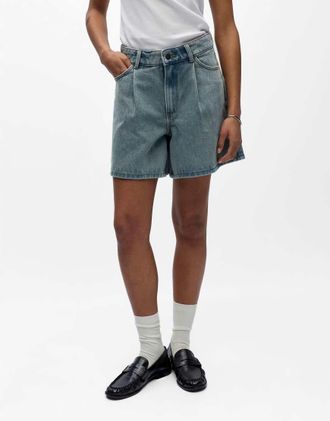 Object Pantaloncini in denim azzurro-Blu