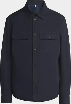 Moncler Men & apos;s Gabardine Snap-Front Overshirt