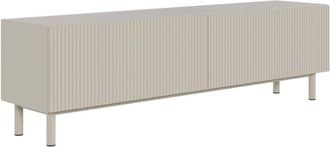 Selsey Selsey Veldio New - Mueble De Tv Con Frente Acanalado, Greige, 140 Cm