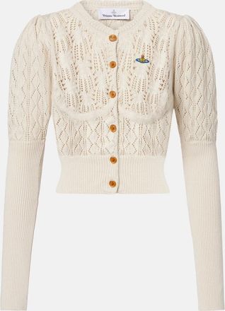 Vivienne Westwood Ella pointelle cotton cardigan