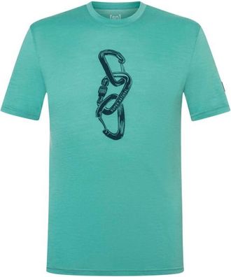 super.natural Carabineri Tee Merinoshirt f&uuml;r Herren | t&uuml;rkis
