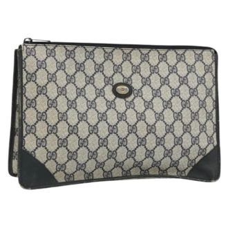 Gucci Pre-owned Clutches, female, Blue, Size: ONE SIZE Pre-owned Vintage Clutch Bag
