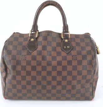 Louis Vuitton Ebene Leather Coated Canvas Handbag Shoulder Bag Tote Bag (Pre-Owned)