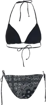 MC2 Saint Barth Girls Bikini Leah Teen Black Swimsuits Sea Clothing