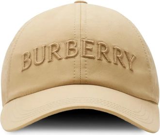 Burberry Cappello da baseball in gabardine con logo - Toni neutri