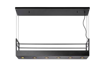 Netlighting Miravelle Cottage Bar Pendant Light 6xGU10 Black