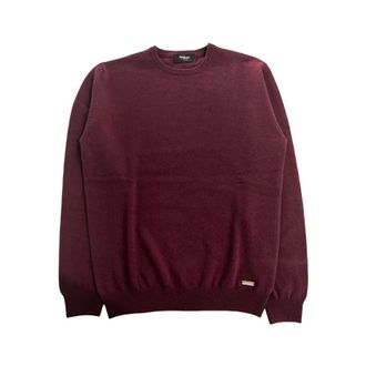 Baldinini Maglione girocollo in cashmere - - Knitwear - Uomo - Rosso - 2XL