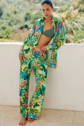 Luli Fama Elastic-Waist Pants