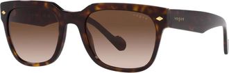 Vogue Eyewear Bruin Getinte Zonnebril - Heren - Zonnebrillen - Bruin - 54 MM - Accessoires