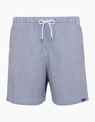 Regatta Mens Regatta Mens Loras Stripe Seersucker Swim Shorts - Navy - Size: 35/34/32