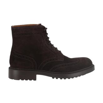 Doucal's Stivaletto Brogue - Heren - Veterlaarzen - Bruin - 40 1/2 EU - Su&egrave;de - Schoenen