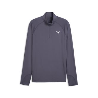 Puma Top da running con zip corta VELOCITY CLOUDSPUN da uomo, Accessori, Grigio, 3XL