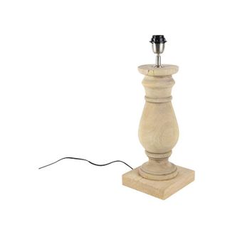 QAZQA Lampada da tavolo Fern - rustico - Legno - - Sfera/Tondo/Quadrato Max. 1 x Watt - Qazqa