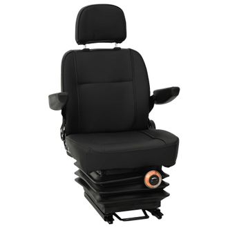 vidaXL Asiento De Tractor Con Suspensi&oacute;n Negro 56 X 57 X 87 Cm Vidaxl