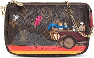 Louis Vuitton 2015 Monogram Evasion Illustre Mini Pochette Accessoires handtas - Bruin