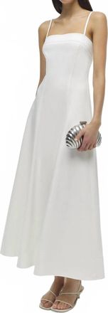 Jonathan Simkhai Marisol Sleeveless Midi Dress In White