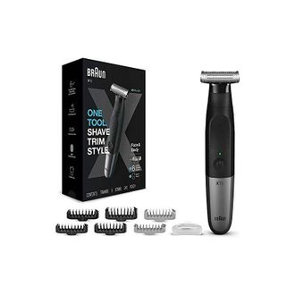 Braun Series XT5 Beard Trimmer, rasoio elettrico, rasoio da uomo, kit di pulizia per uomo, tagliacapelli, naso e orecchie, lamina a lunga durata
