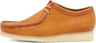 Clarks Wallabee Tan Waxy Leather - Heren - Veterschoenen - Bruin - 40 EU - Leer - Schoenen
