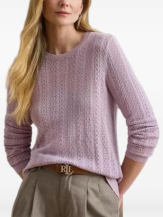 Lauren Ralph Lauren textured sweater - Purple