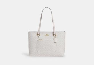 Coach Womens Station Tote Bag in White | PVC