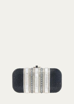 Judith Leiber Long Slide Crystal Clutch Bag