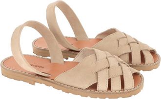 Minorquines Platte sandalen van su&egrave;deleer Avarca Compostelle