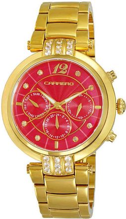 Torino Carrero Adelina Quartz Red Dial Ladies Watch CL1G03RD