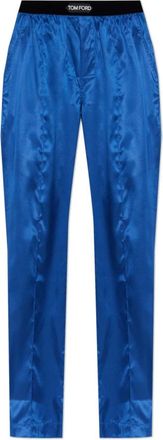 Tom Ford Silk Pajama Pants - Heren - Pyjama - Blauw - XS - Nachtkleding