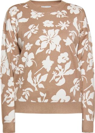 Usha Jumper Dames taupe/gebroken wit