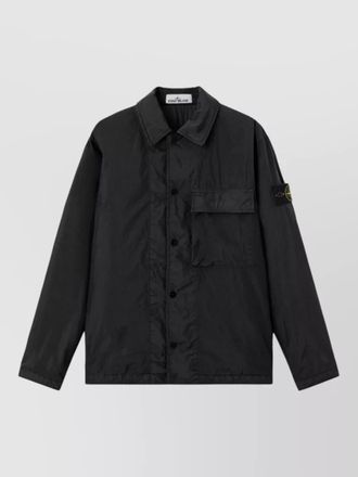 Stone Island overshirt jacket quilted design chest pocket