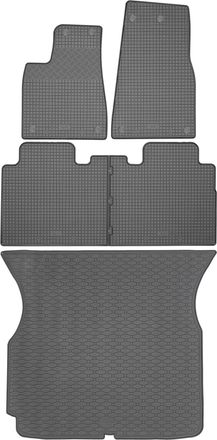 OEM Juego De Alfombrillas De Goma Para Coche Y Alfombrilla Para Maletero Para Tesla X Crossover (desde El 18 De Octubre De 2016 Hasta Diciembre De 2020)